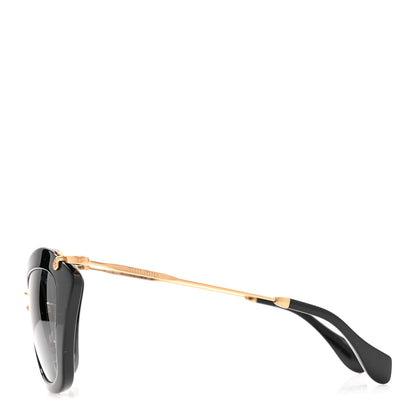Miu Miu Acetate Metal Cat Eye Sunglasses SMU10N Black 3 of 10