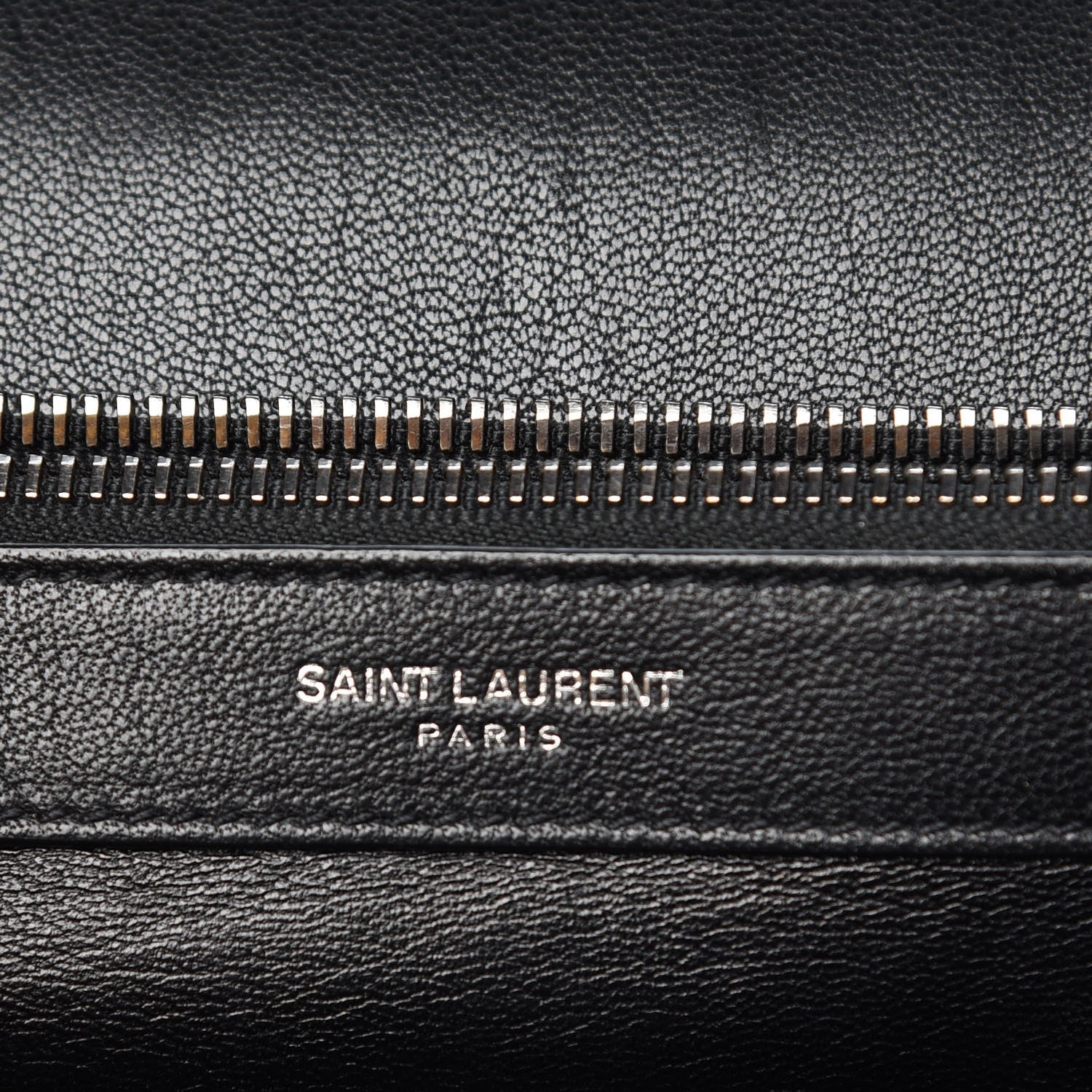 Saint Laurent Sheepskin Matelasse Chevron Monogram Large College Satchel Black 7 of 13