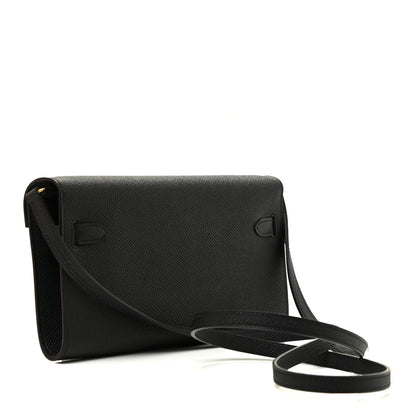 Hermes Epsom Kelly Wallet To Go Black 3 of 14