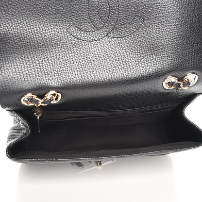 Chanel Metallic Calfskin Chevron Quilted Medium Statement Flap Black 5 of 8