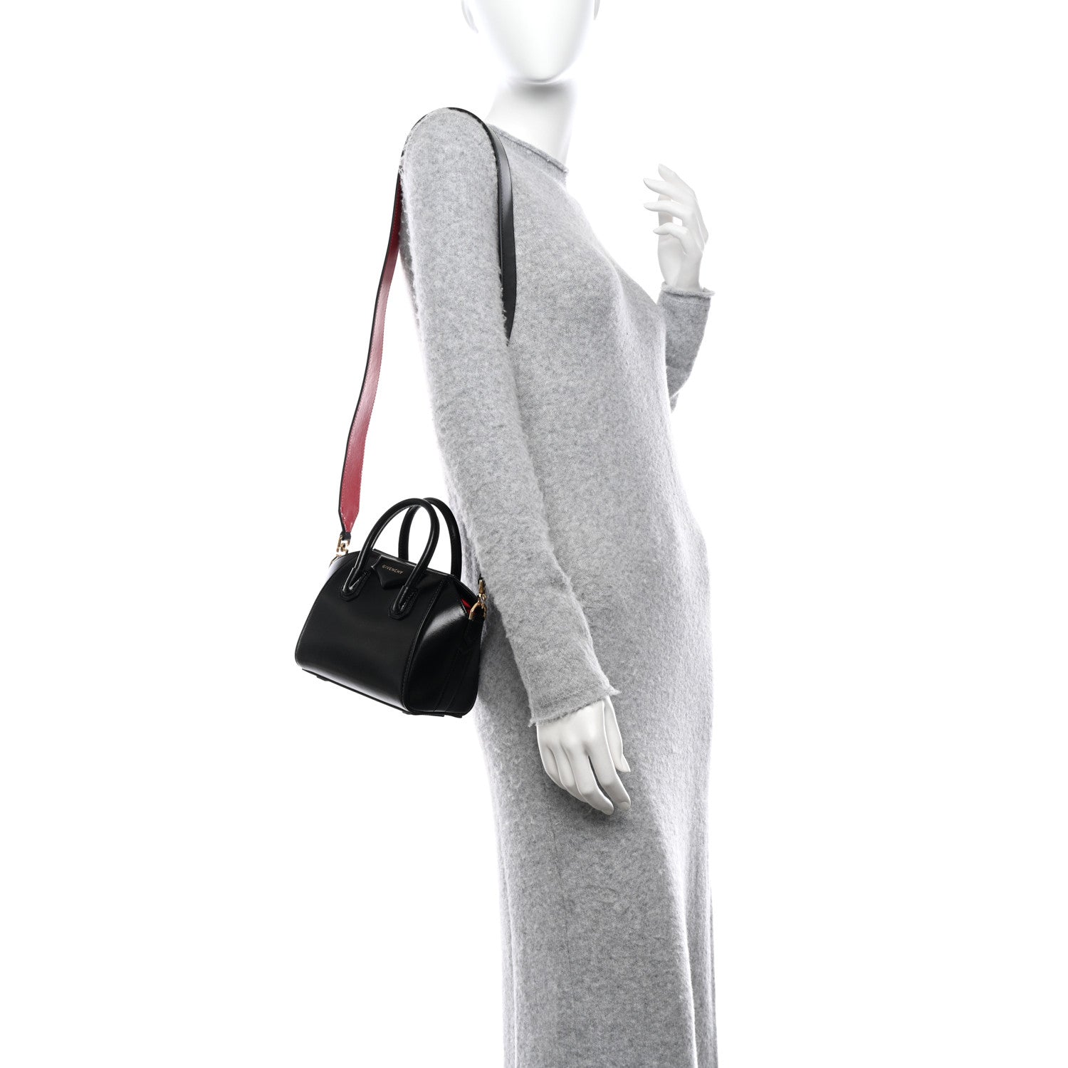 Givenchy Box Calfskin Toy Antigona Black Red 2 of 9
