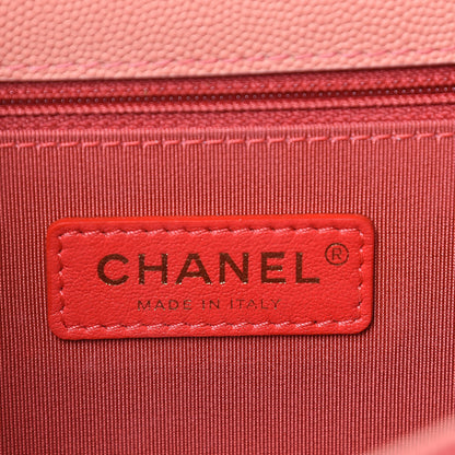 Chanel Caviar Quilted Medium Sunset On The Sea Flap Coral 6 of 9