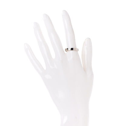 Cartier 18K White Gold 3.5mm LOVE Wedding Band Ring 56 7.5 2 of 4
