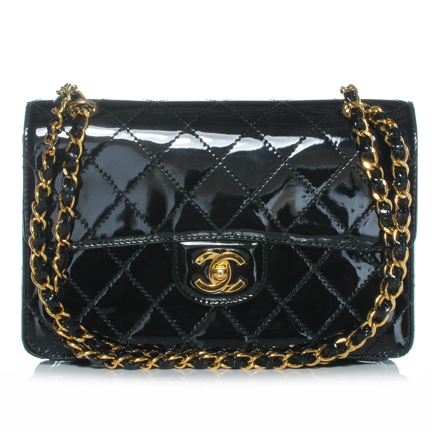 Patent Small Flap Black