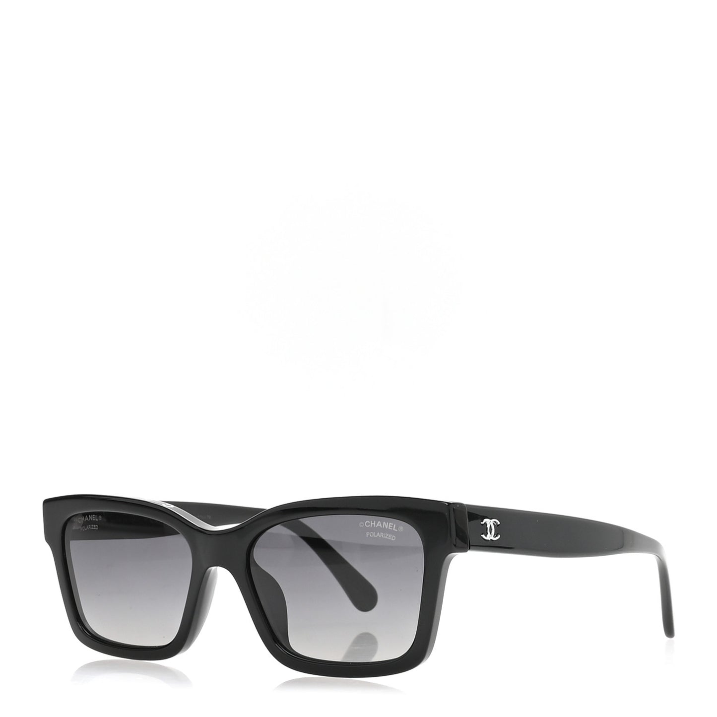 Acetate Polarized Square Sunglasses 5417-A Black
