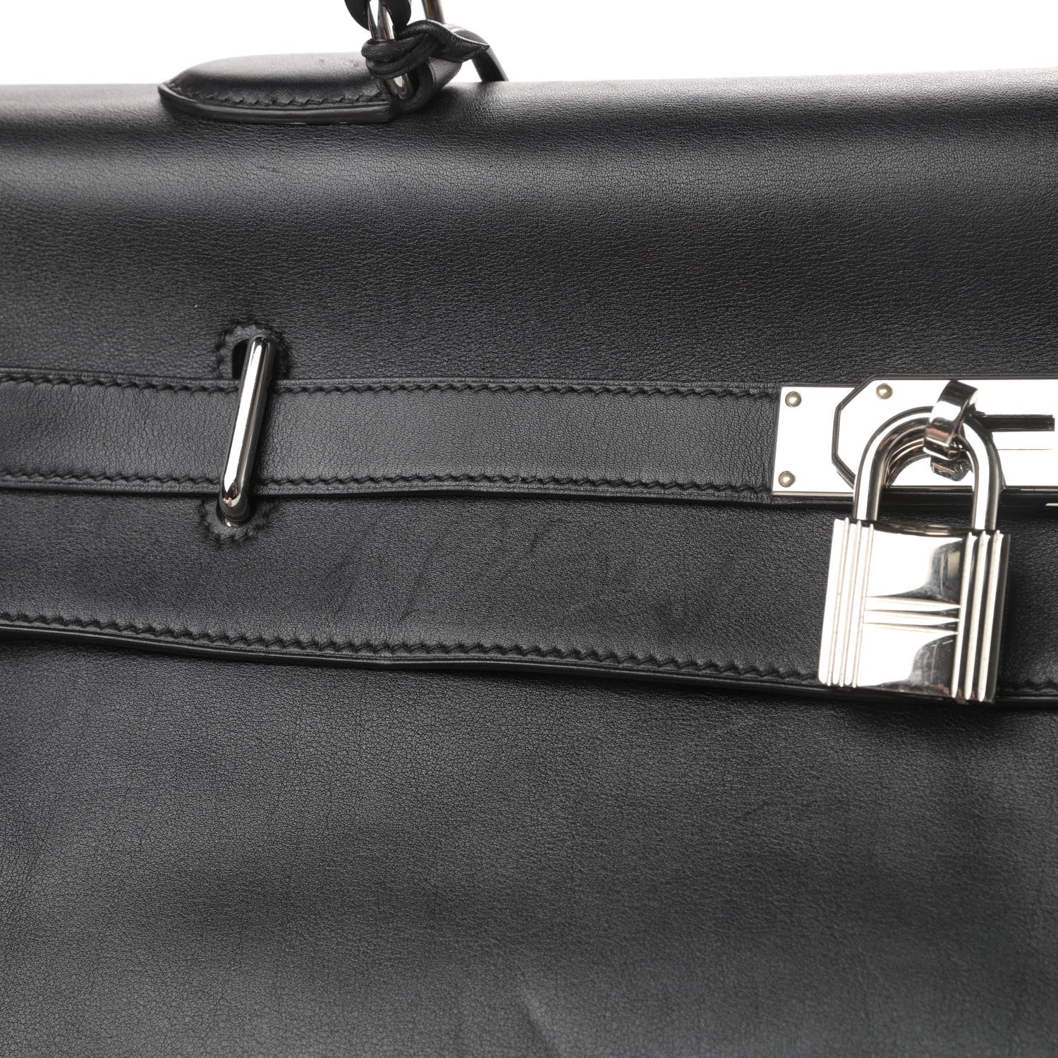 Hermes Veau Sikkim Kelly Relax 50 Black 15 of 19