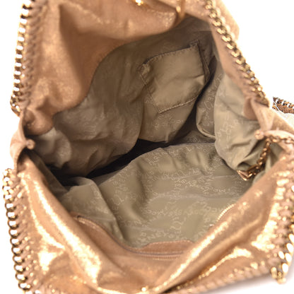 Stella McCartney Metallic Shaggy Deer Big Falabella Tote Gold 8 of 13