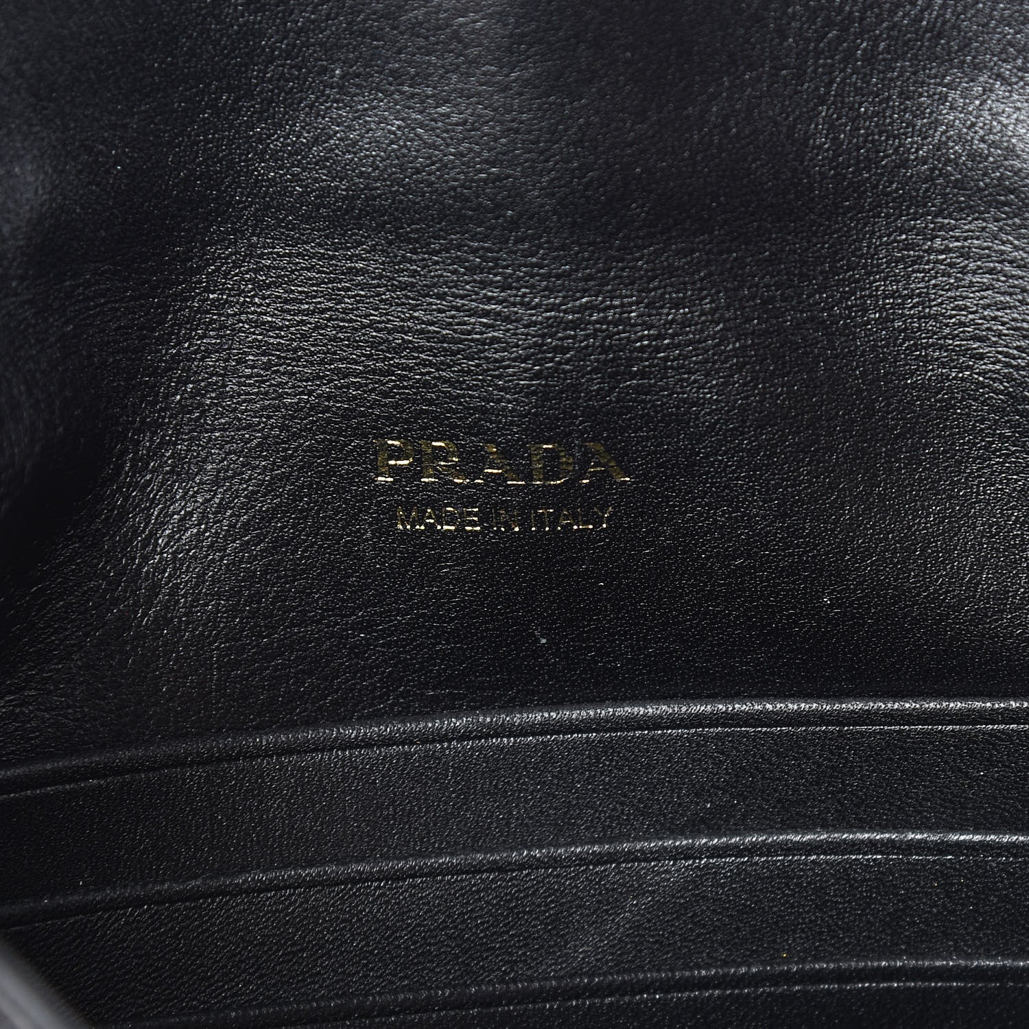 Prada Vitello Move Envelope Wallet Black 5 of 6