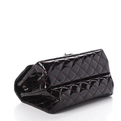 Chanel Patent Quilted Small Accordion 2.55 Reissue Flap Dark Brown 5 of 10