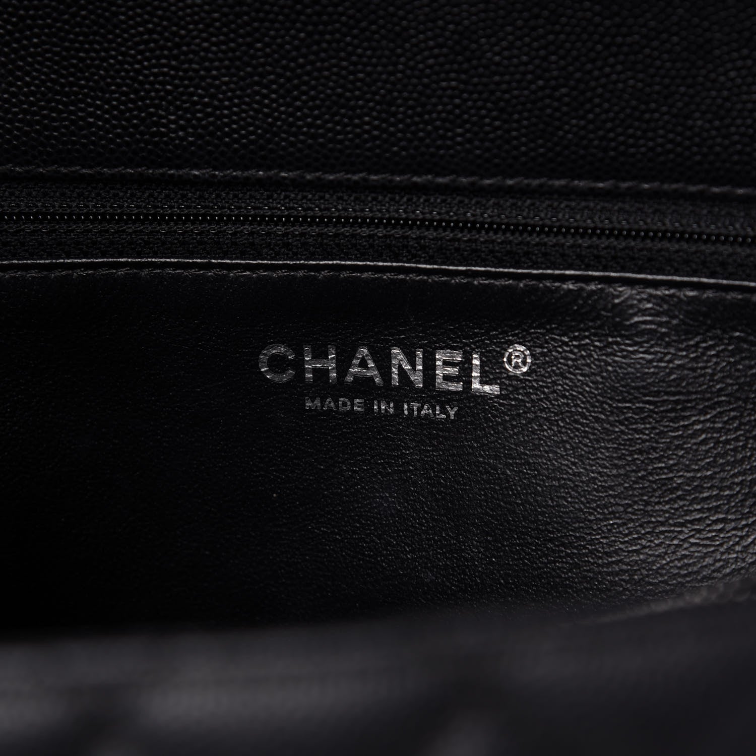 Chanel Caviar Lizard Quilted Medium Coco Handle Flap Black 8 of 10