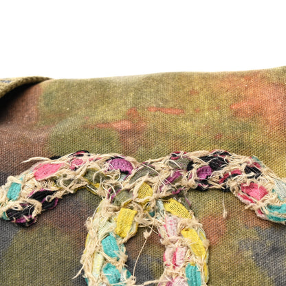 Chanel Washed Toile Large Graffiti On The Pavements Messenger Khaki Multicolor 8 of 12