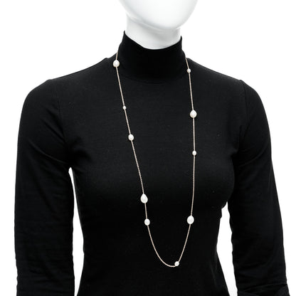 Tiffany 18K Yellow Gold Elsa Peretti Pearls By The Yard Sprinkle Necklace 2 of 6
