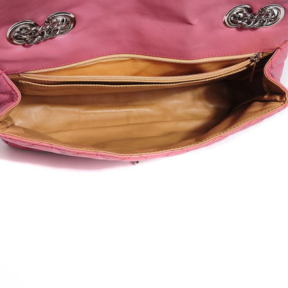 Chanel Washed Lambskin Quilted Jumbo Single Flap Bijoux Chain Pink 5 of 7