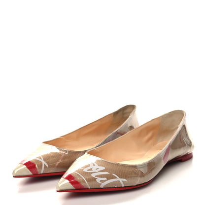 Christian Louboutin Loubi Kraft PVC Ballalla Flats 36 Multi 3 of 9
