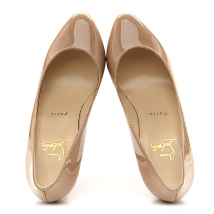 Christian Louboutin Patent Argotik 100 Pumps 38.5 Nude 2 of 9