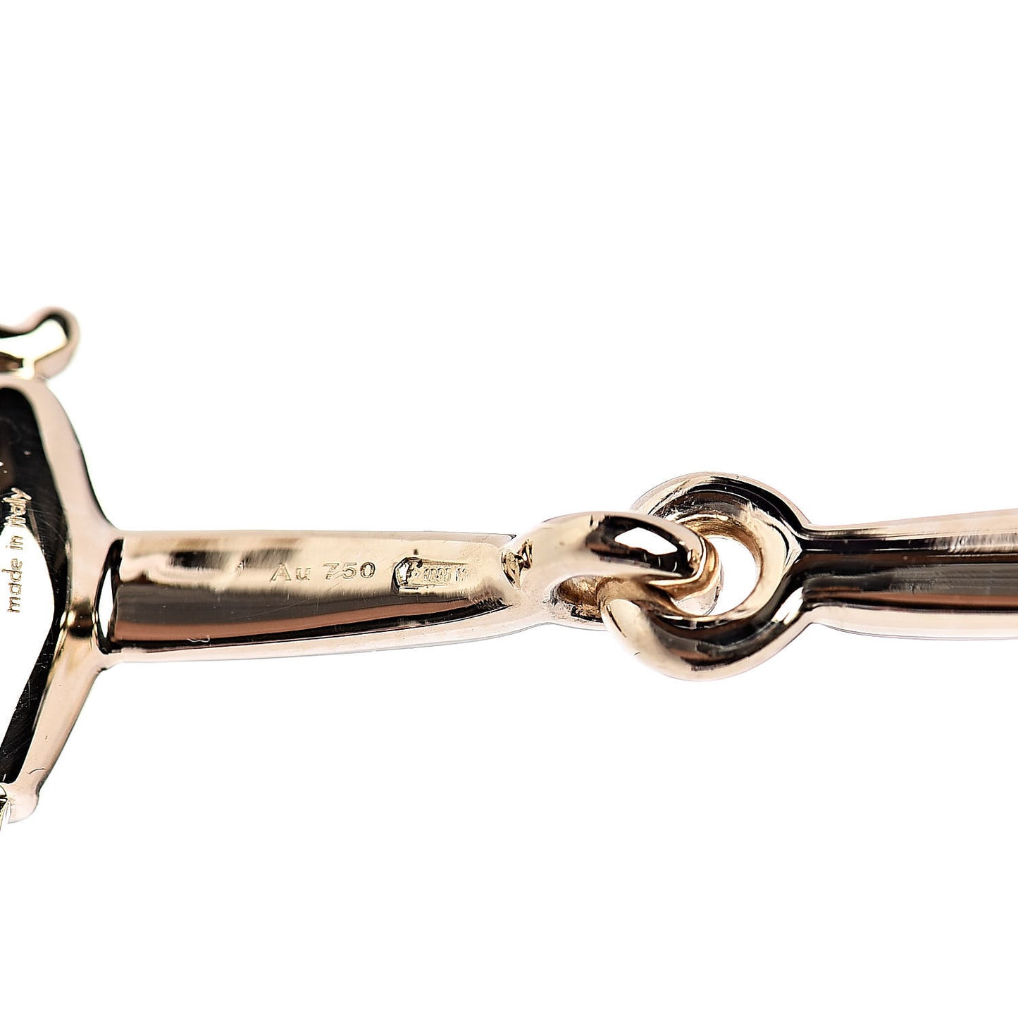 18K Yellow Gold Horsebit Bracelet