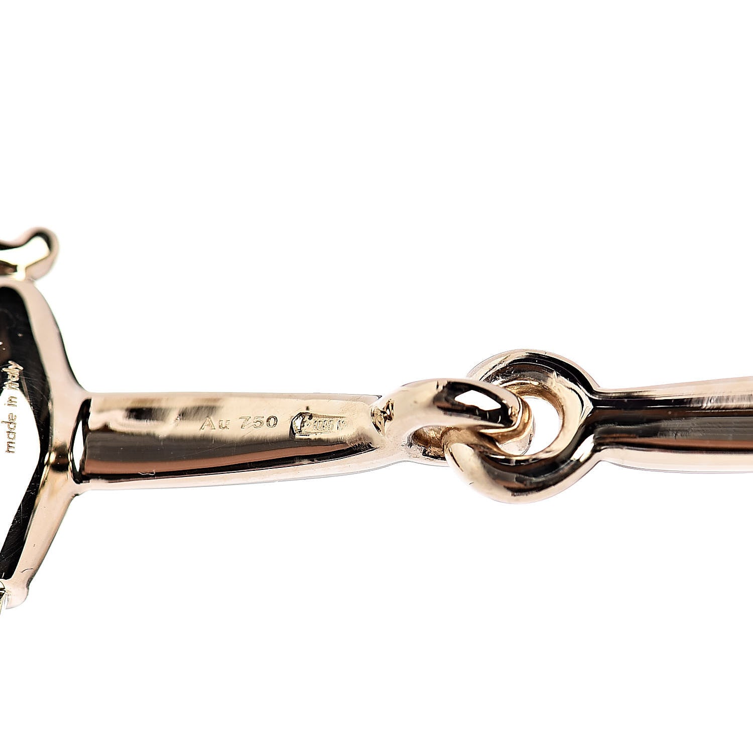 Gucci 18K Yellow Gold Horsebit Bracelet 5 of 6
