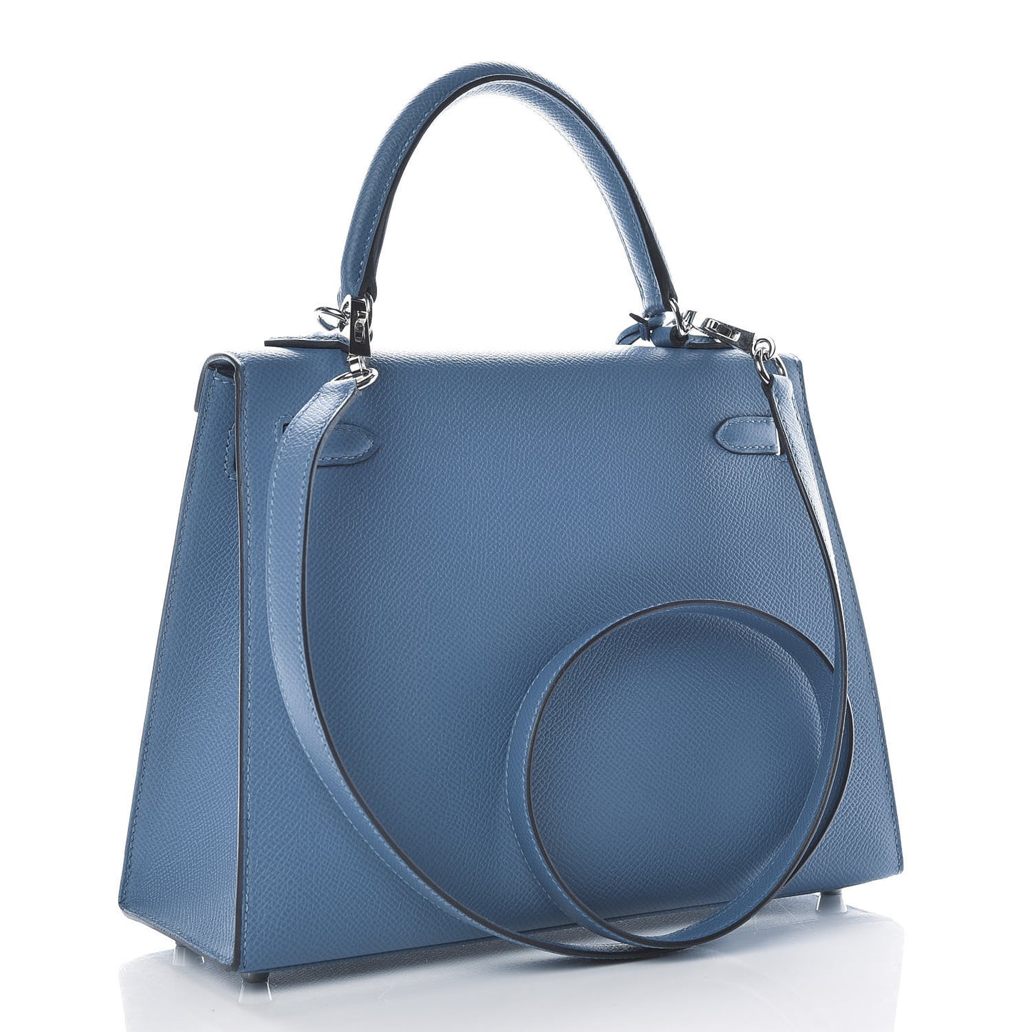 Epsom Kelly Sellier 25 Bleu Azur