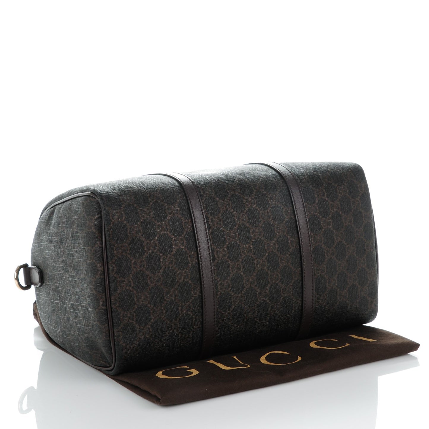 GG Supreme Monogram Medium Nice Boston Dark Brown