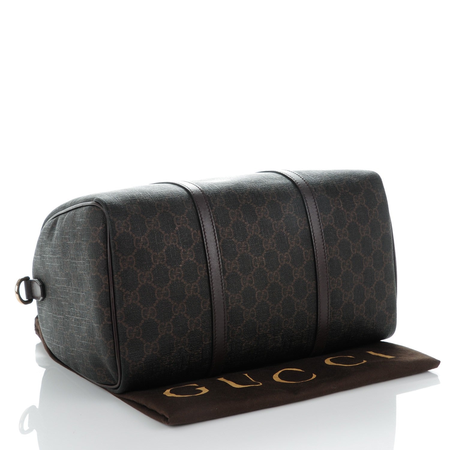 Gucci GG Supreme Monogram Medium Nice Boston Dark Brown 4 of 12