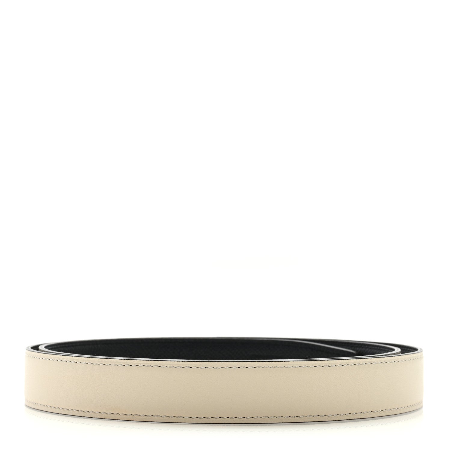 Hermes Swift Epsom 24mm H Belt Strap 95 38 Nata Black 1 of 4