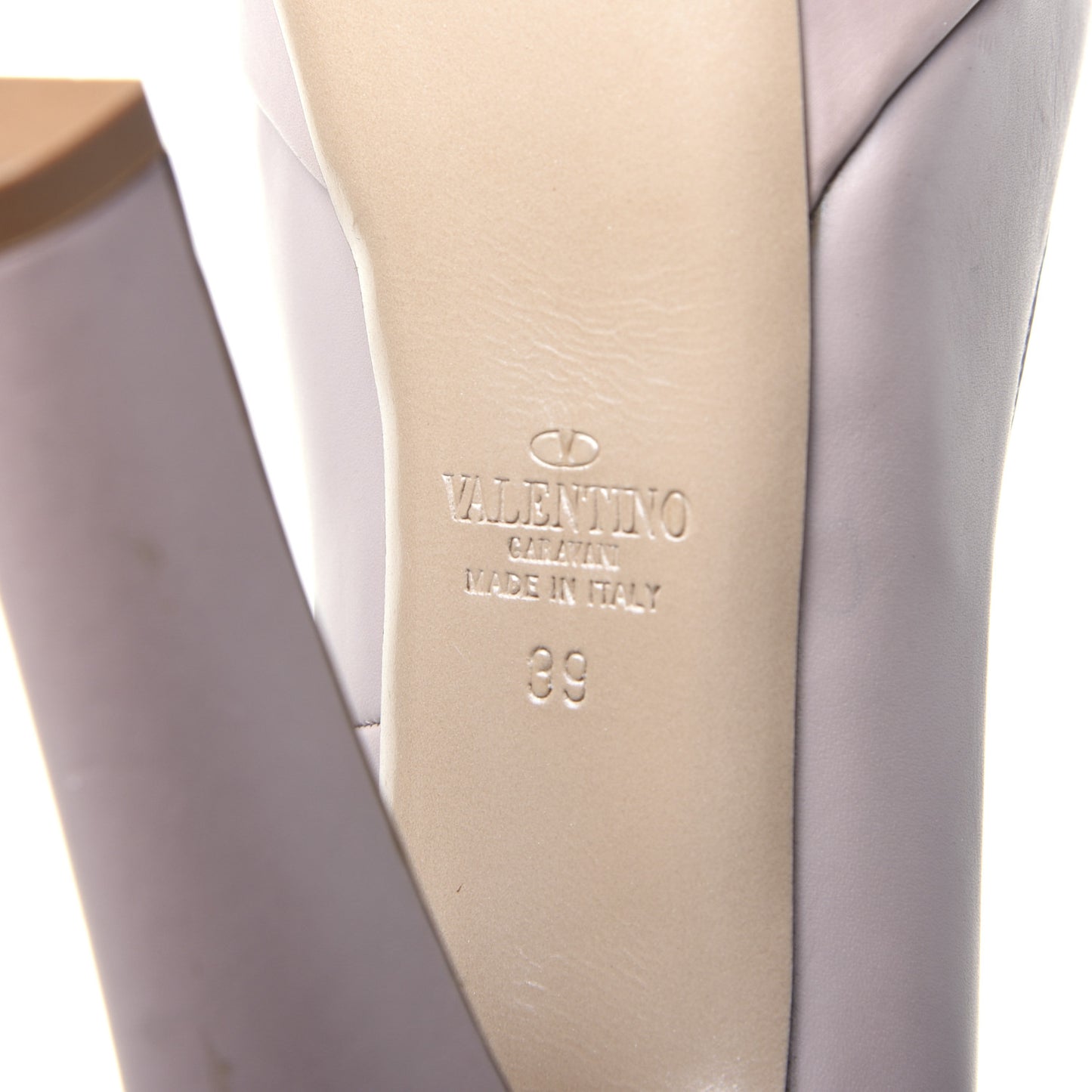 Calfskin Platform Pumps 39 Poudre