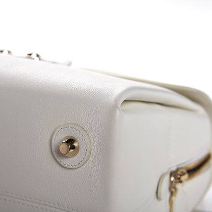 Christian Dior Grained Calfskin Top Handle Flap White 11 of 18