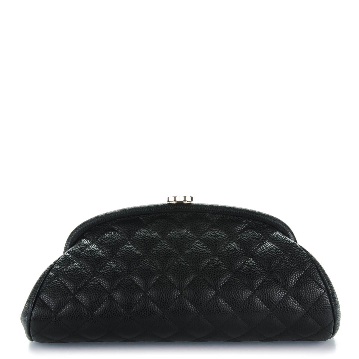 Caviar Quilted Timeless Clutch Black