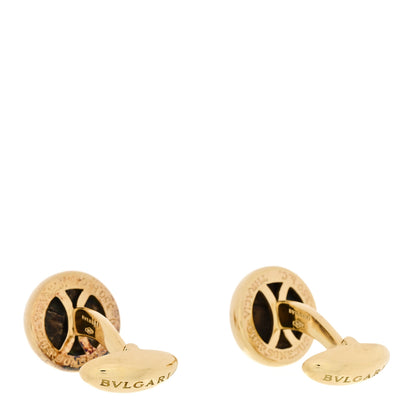 Bulgari 18K Yellow Gold Ancient Coin Cufflinks 3 of 6