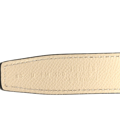 Hermes Swift Epsom 24mm Belt Strap 90 36 Nata Lime 3 of 5