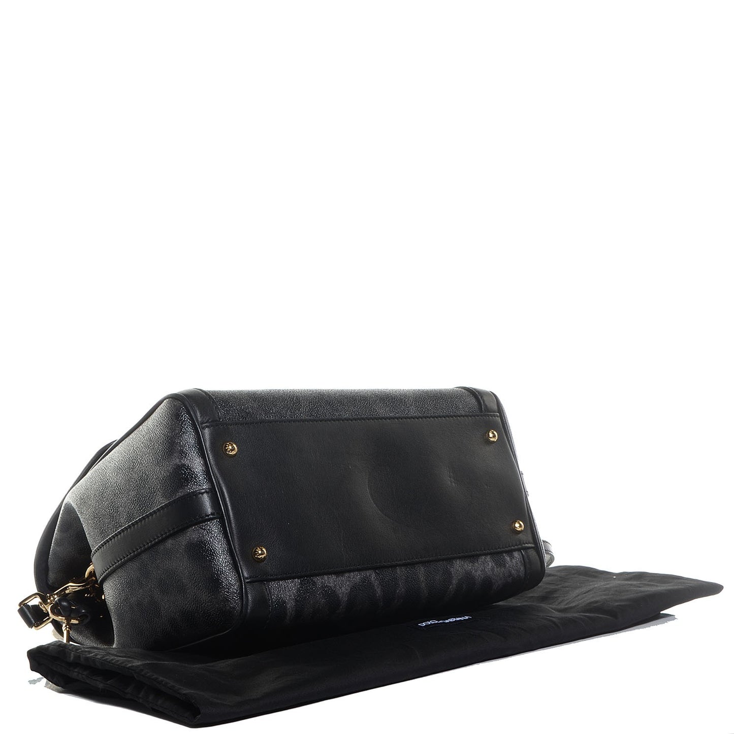 Coated Canvas Leopard Crest Shoulder Bag