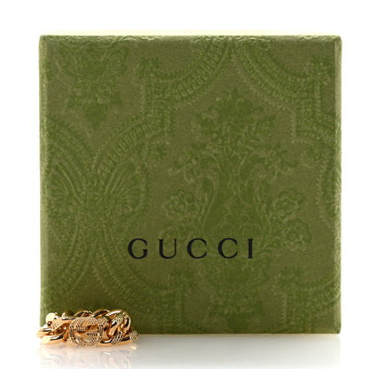 Gucci Metal Interlocking Interlocking Gourmette Chain Ring S 52 6 Gold 6 of 6