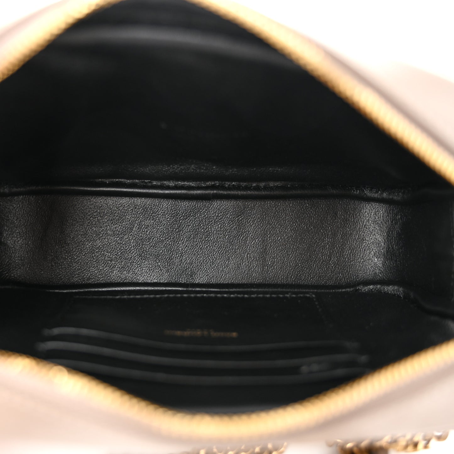 Calfskin Matelasse Monogram Mini Lou Camera Bag Taupe