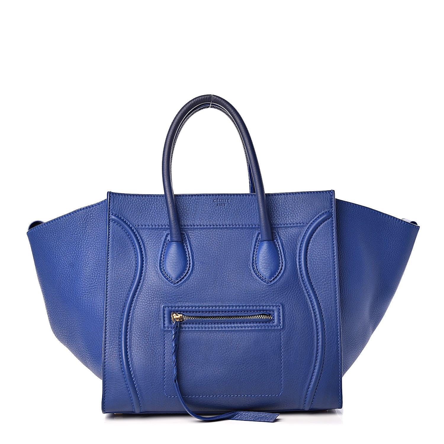 Celine Supple Calfskin Medium Phantom Luggage Royal Blue 1 of 13