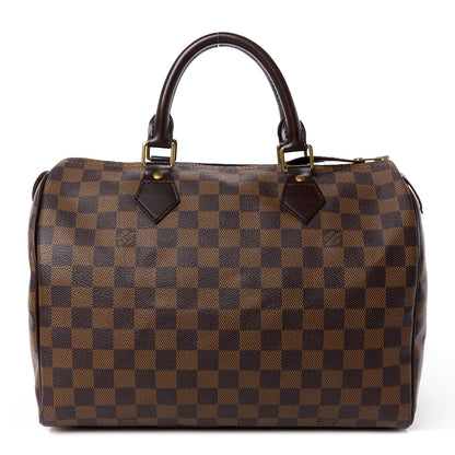 Louis Vuitton Damier Ebene Speedy 30 1 of 15