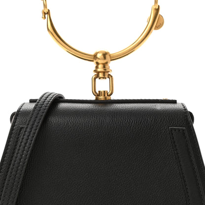 Chloe Calfskin Suede Small Nile Bracelet Bag Black 8 of 10