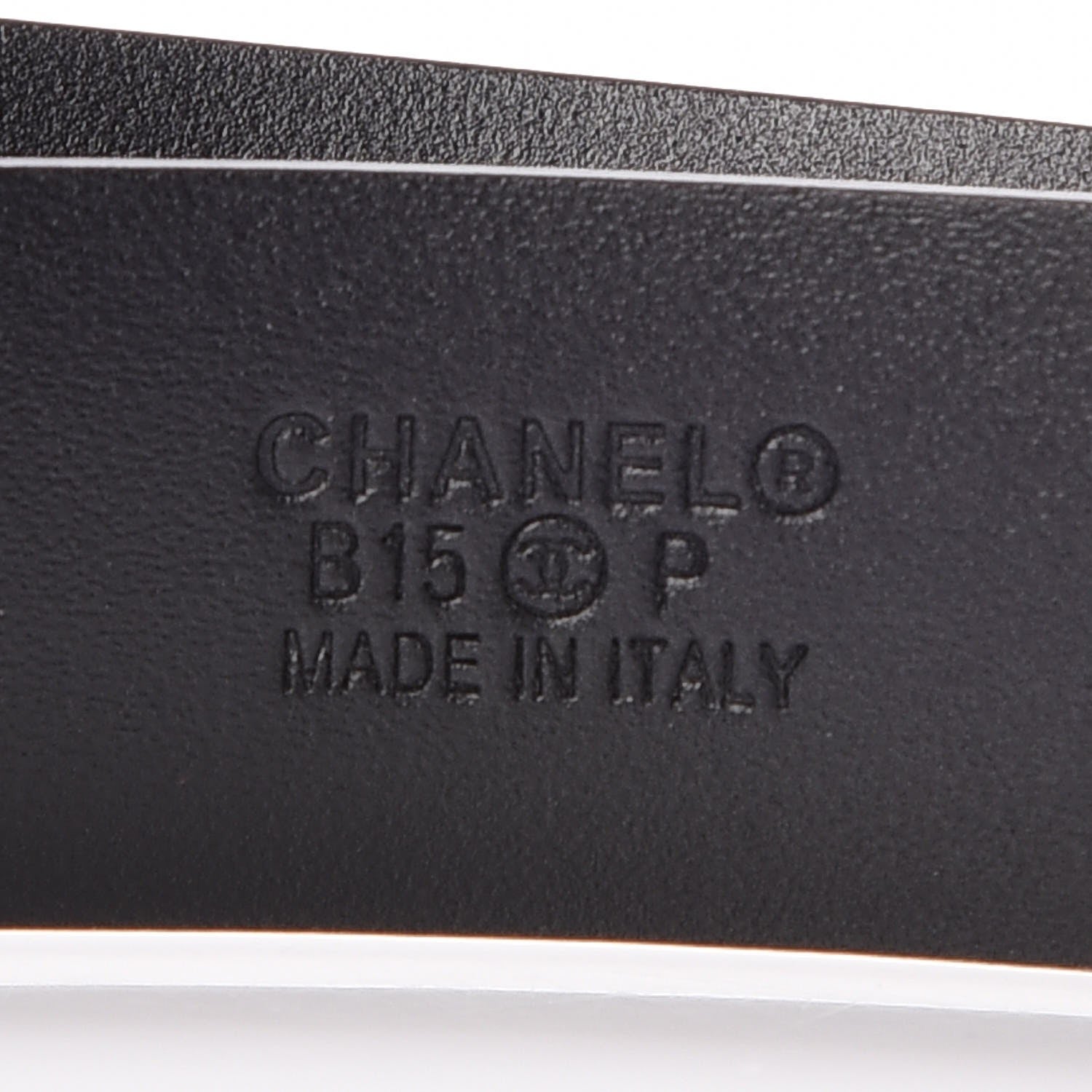 Chanel Patent CC Logo Skinny Belt 85 34 Black 5 of 8
