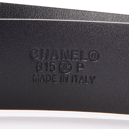 Chanel Patent CC Logo Skinny Belt 85 34 Black 5 of 8