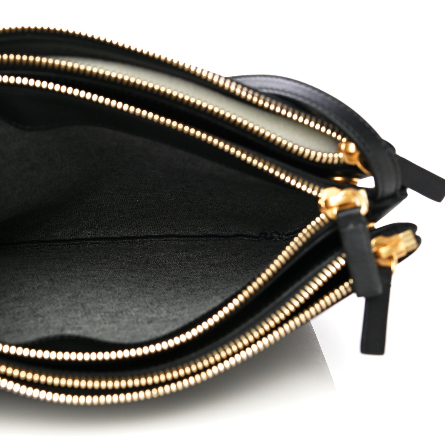 Celine Lambskin Large Trio Crossbody Bag Black 8 of 15