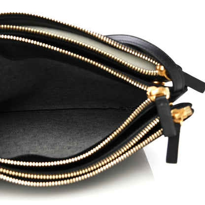 Celine Lambskin Large Trio Crossbody Bag Black 8 of 15