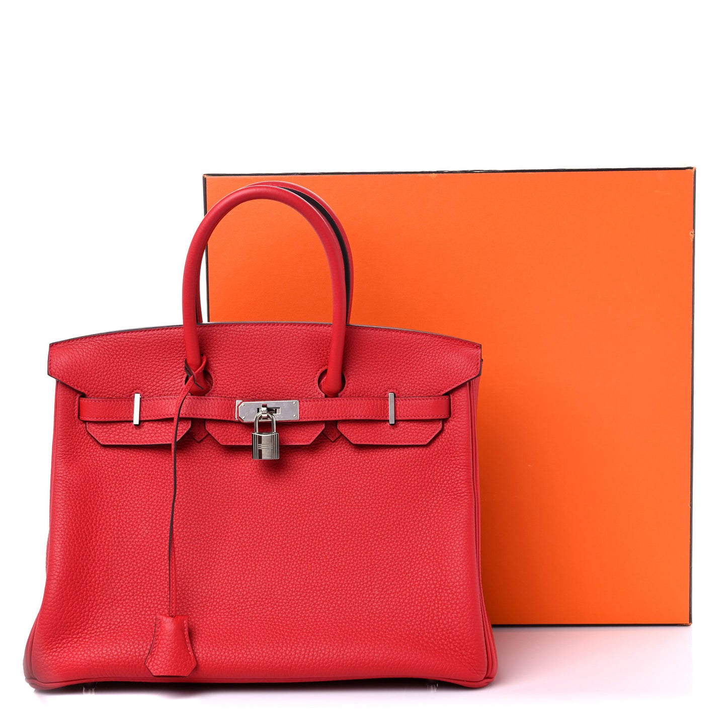 Togo Horseshoe Birkin 35 Rouge Casaque