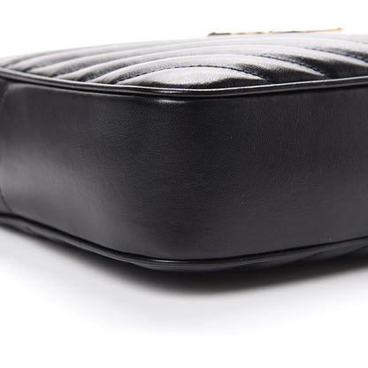 Saint Laurent Calfskin Matelasse Monogram Lou Camera Bag Black 8 of 12
