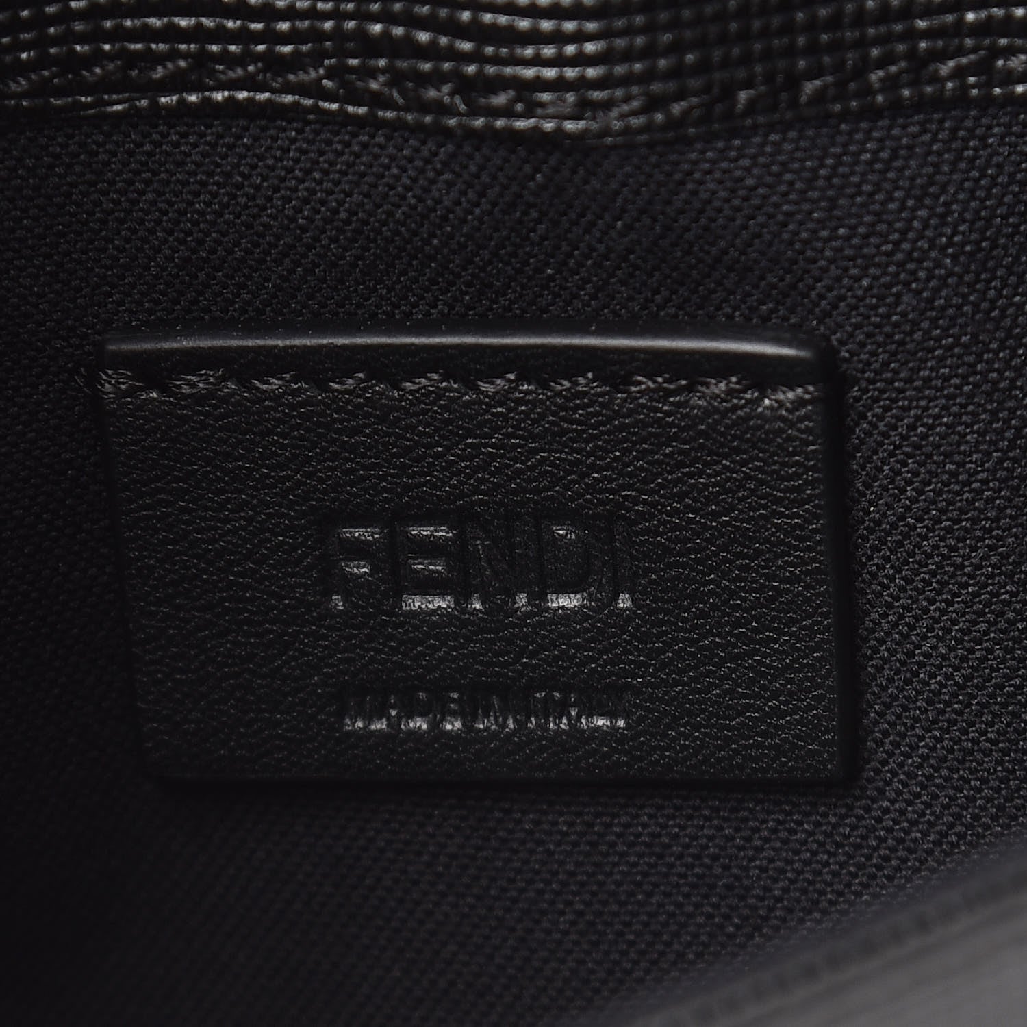 Fendi Vitello Elite Mink Fur Studded Karlito Tube Wallet on Chain Black 6 of 11