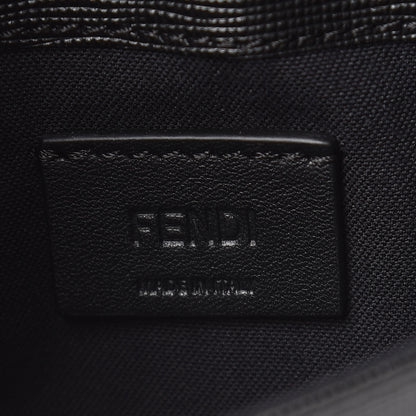 Fendi Vitello Elite Mink Fur Studded Karlito Tube Wallet on Chain Black 6 of 11