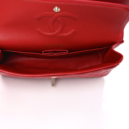 Chanel Caviar Quilted Medium Double Flap Red 5 of 10