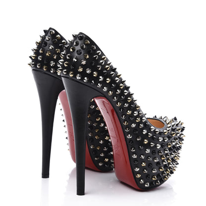 Christian Louboutin Nappa Daffodile Spikes 160 Pumps 37.5 Black 4 of 9