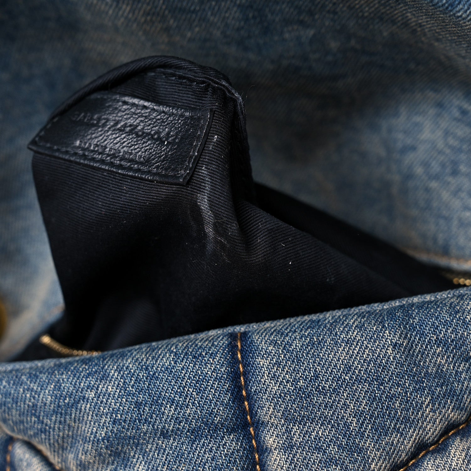 Saint Laurent Denim Quilted Small Loulou Puffer Monogram Chain Satchel Blue Cinnamon 14 of 15