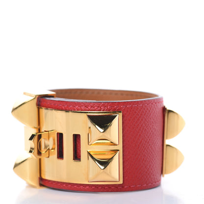 Hermes Epsom Collier de Chien CDC Bracelet S Rouge Casaque 3 of 9