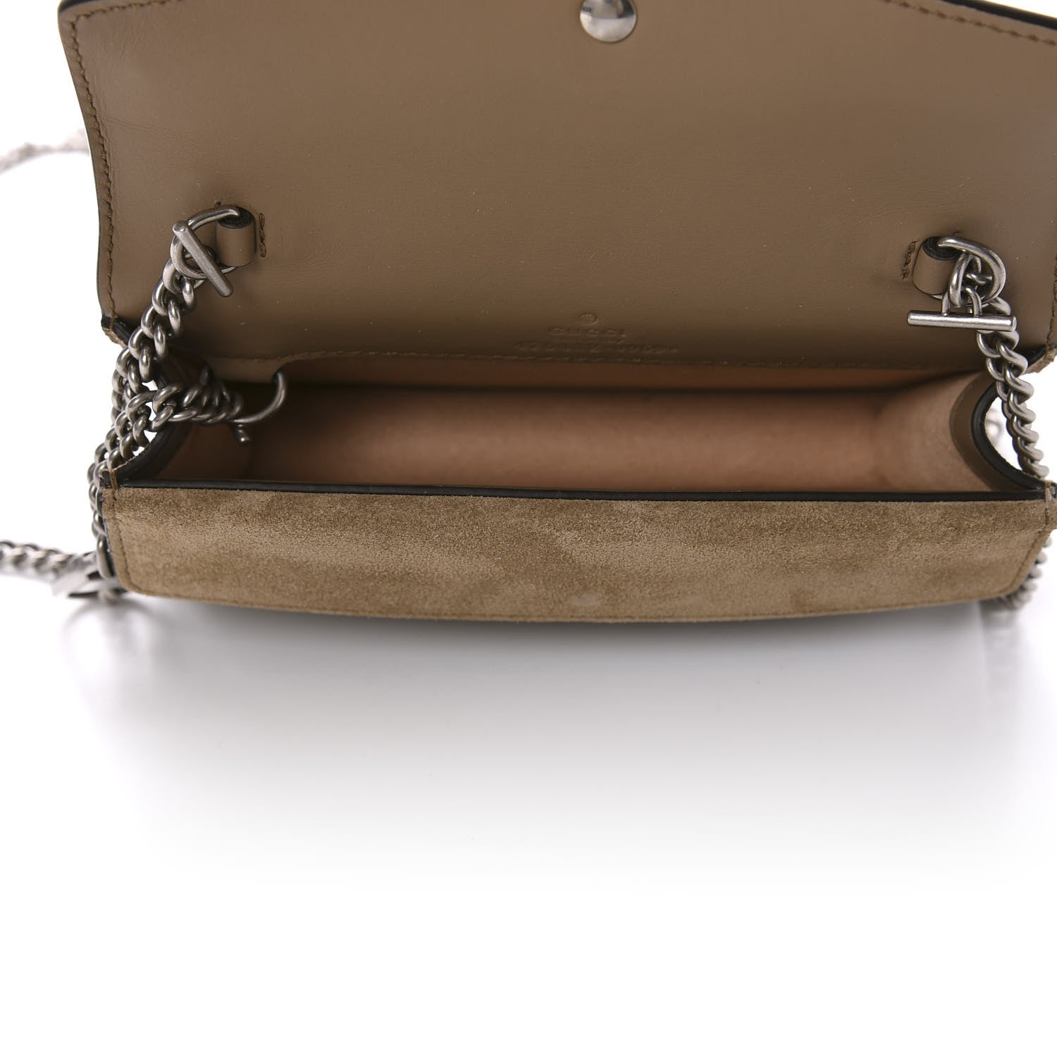 Gucci GG Supreme Monogram Super Mini Dionysus Shoulder Bag Taupe 5 of 10