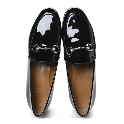 Gucci Patent Womens Jordaan Loafers 38.5 Black 2 of 11